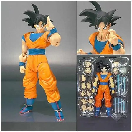 Dragon Ball Z SHFiguarts Son Goku Legendary Goku Anime Super Saiyan Awaken Battle Damage Actionfigur Samleobjekt Gavekort