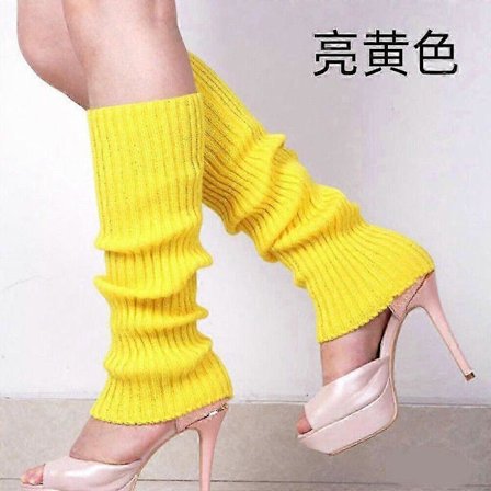 25-26 Dame Benvarmere Vinter Varme Lange Strikkede Hæklede Sokker Leggings Sokker