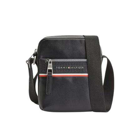 Tommy Hilfiger, 1985 Pu Mini Reporter Bag Zwart, Heren, Maat:ONE Size