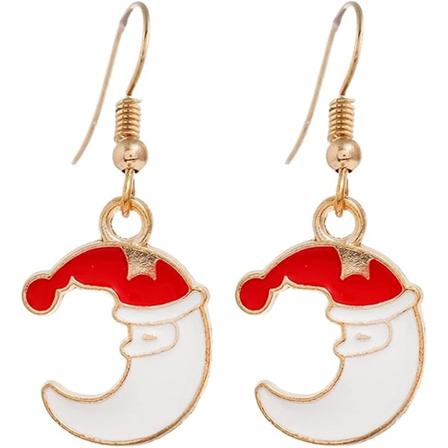 Juletrærklokkeøreringer Juler Kreativ Feriefest Ørepynt Smykker Høyre Ørepynt Julepynt Ørepynt, Måne