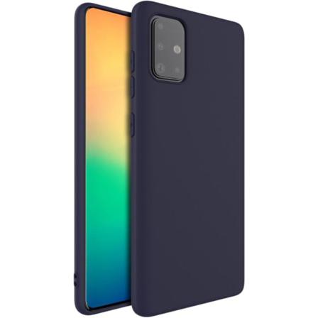 Samsung Galaxy A51 - Imak Frostat Tpu - Mörk Blå Darkblue Mörk Blå