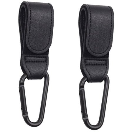 Barnevognskroker - 2-delt sett - Ekstra sterke - Barnevognskroker - Svart