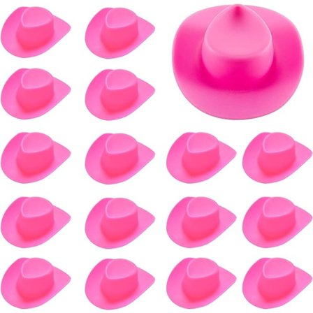 20 stk. Mini Western Cowboy Cowgirl Hat Kage Cupcake Toppe