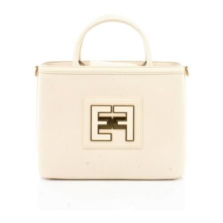 Elisabetta Franchi HandTass , Beige , Dames , Maat: ONE Size Handtassen