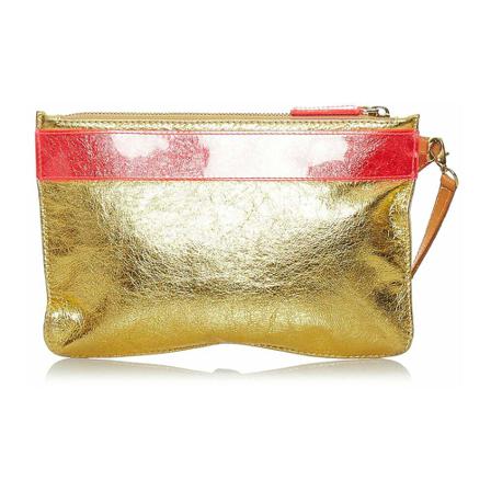 Loewe Pre-owned Pre-owned Clutch , Geel , Dames , Maat: ONE Size Vintage Tassen