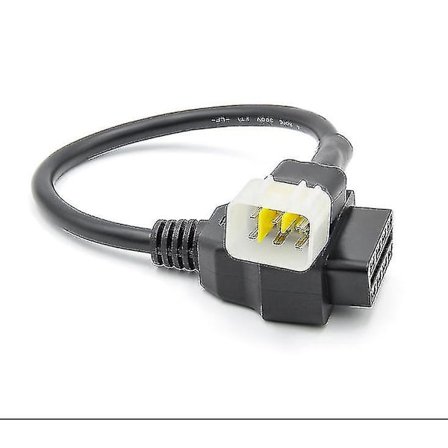 Diagnostik 6 Pin til Obd2 16 Pin Adapter Obd Diagnostisk Kabel til Delphi Ecu til Benelli Motorcykel Fejlfindingsstik