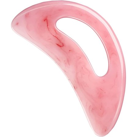Gua Sha massageverktyg med handtag, stor lymfdränage-massager av harts - Perfet
