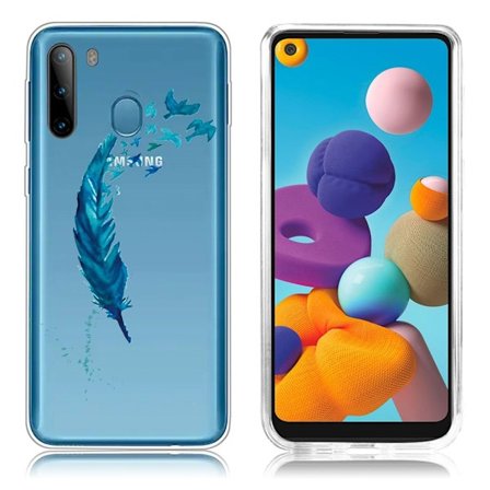 Deco Samsung Galaxy A21 skal - Fjäder