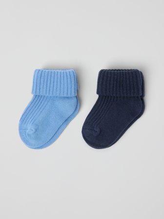 Polarn O. Pyret - 2-pack socks baby - 13|15 - Childrenswear - blue
