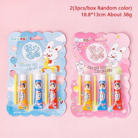 1/3 STK Magic Bubble Lim Legetøj, der blæser farverig boblebold til K