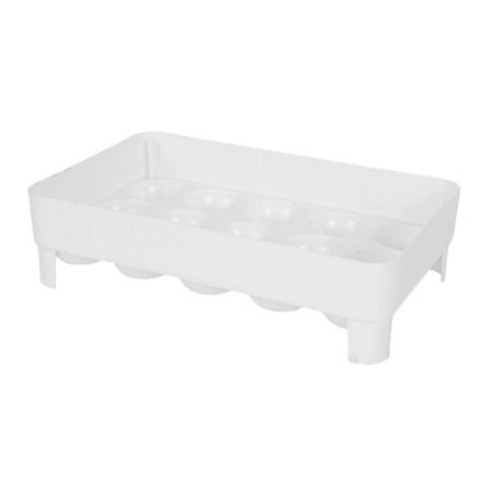 Stabelbar eggeholder for kjøleskap, eggebrett for oppbevaring av hønseegg