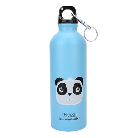 Blå tegneserie dyremønster rustfrit stål sports vandflaske til børn udendørs brug