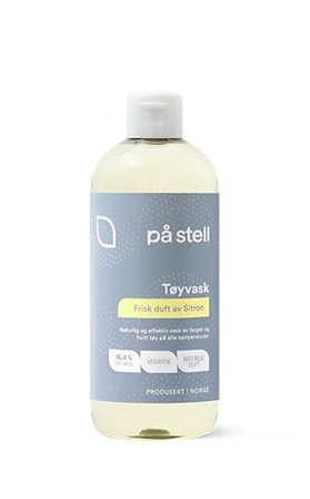 PÅ STELL Tøyvask med sitronduft - til farget og hvitt tøy
