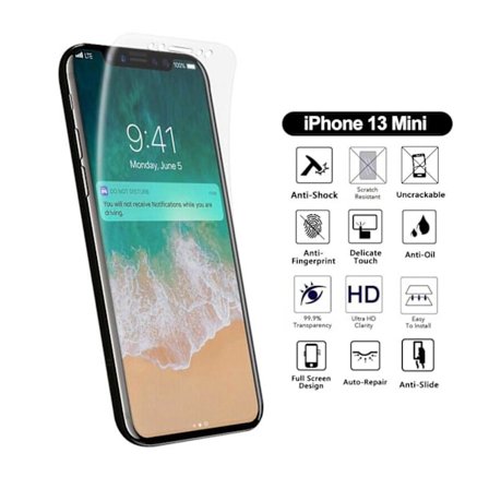 2-pack omfattende iPhone 13 mini skærmbeskyttelsesdisplay film nano