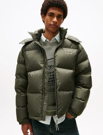 Tommy Jeans Tjm Alaska Down Puffer Ext - Khaki green - XXXL