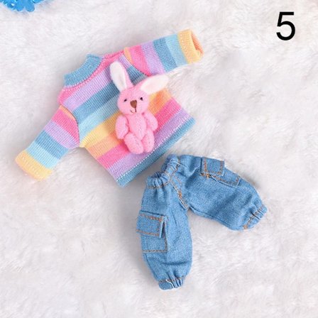 Mini stickad tröja docktröja 5 5