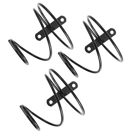 3 stk Jern Vinhyller Vegg Spiral Design Display Stativ Rødvin Oppbevaringsholdere