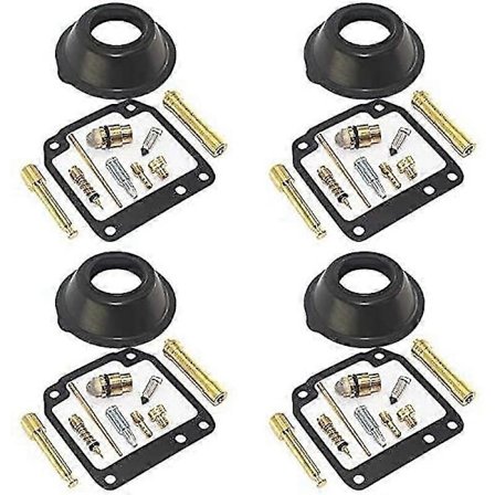 Forgasser Reparasjonssett Jet Nål Flottørventil Pilot Skrue Kammerpakning Membran For Xjr400 Xjr 40