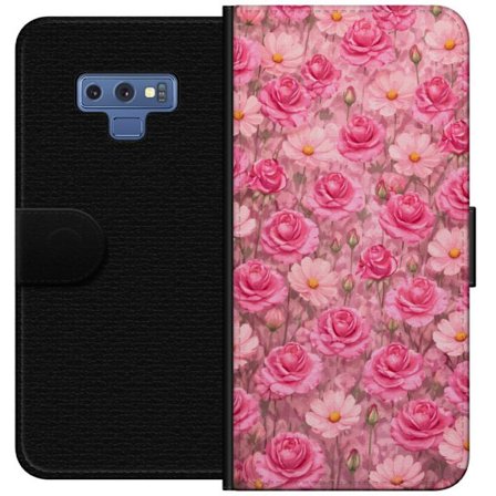 Yhteensopiva Lompakkokotelo Samsung Galaxy Note9 Petal Reverie Blush Rose