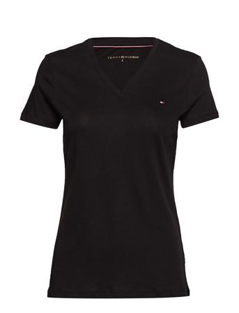 Heritage V-Neck Tee T-shirt Top Sort Tommy Hilfiger