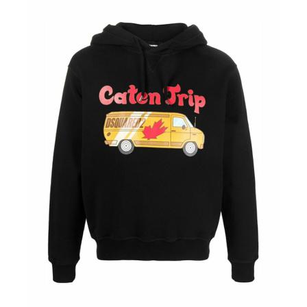 Dsquared2 Hoodies Sort, Herre, Størrelse: M