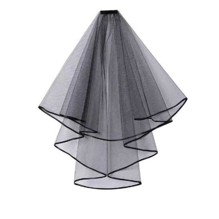 Sort Blonde Slør Bryllup Halloween Vei y