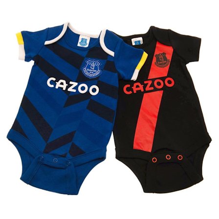Everton FC Baby Sponser Body (2-pack) 12-18 månader Blå/