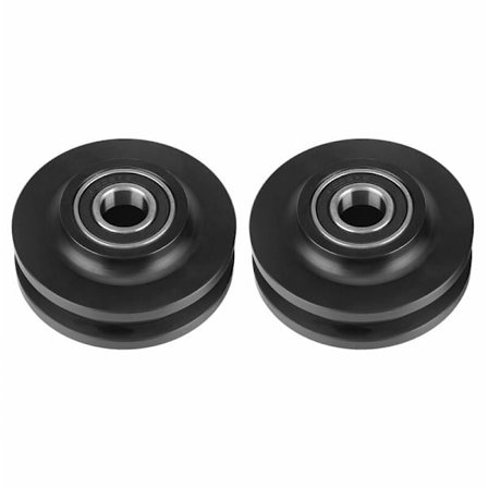 Hjul, skjutdörrar, hjul, skåpsbeslag, skåp, fönsterrullar, set med 2