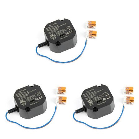 AC til USB C Adapter Innfelt Veggmontert Strømforsyning AC-USBC-EU