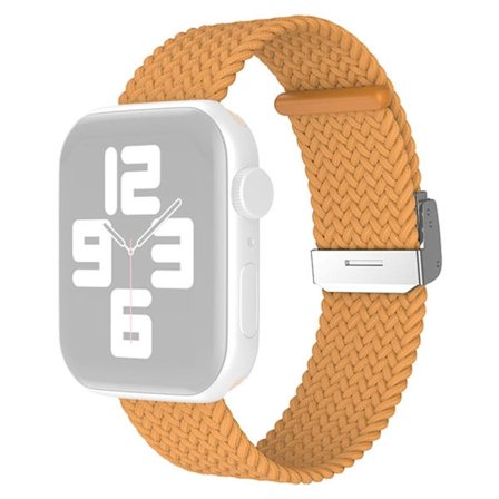 Apple Watch (45 mm) klockarmband i cool nylon - Gul