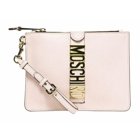 Moschino, Quilted Clutch Wit, Dames, Maat:ONE Size