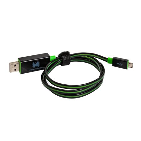 REALPOWER Floating micro USB Cable green