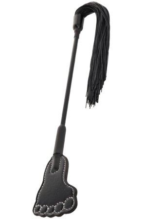 Darkness Schlagpaddel Flogger Schwarz
