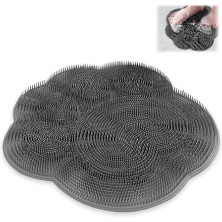 Badeværelsesmassagemåtte med sugekopper - Alkoholfri, Renser ryg og fødder i brusebadet | Komfortabel og afslappende_TF_TF