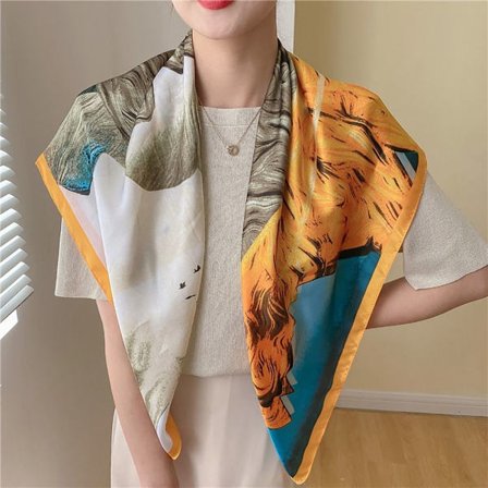 Silk Scarf Beach Shawl 1 1