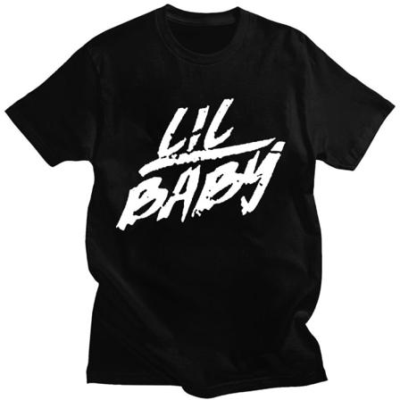 Hip Hop Rapper T-shirt Vintage Graphic Oversized bomull kortärmad tröja Streetwear Q05555 Black XS