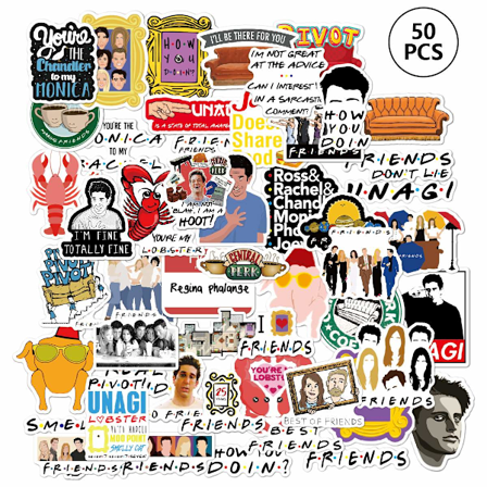 50 stk. Trendy Graffiti Klistremerker Vanntett Laptop Skate - Friends