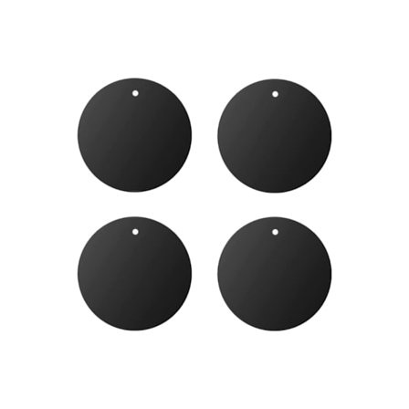 Magnetisk plade til mobil - selvklæbende - 4 stk