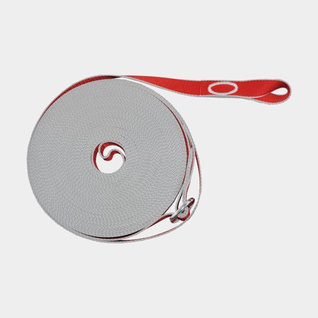 Pas bezpieczeństwa na pokład Erreti, 15 metrów x 25 mm, pasuje do łodzi do 15 metrów (45 stóp), z pętlami - Jachtowa