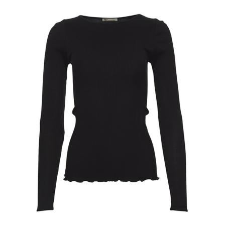 Philosophy Blues Original rib bluse Sort, Dame Langærmet