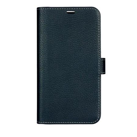 Onsala Collection äkta läder Plånboksfodral iPhone XS / X - Marinblå Blå