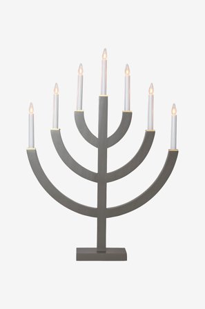 Jotex - Lysestake Anno 71 cm Brun - Kjøp Adventsstaker hos Jotex