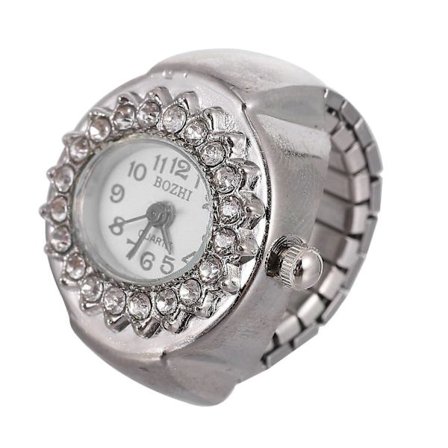 Digital klocka för män, liten klocka, damklockor, vintage ringklocka, diamant smyckesklocka