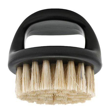 Miesten välttämätön villisianharjaksista valmistettu parranhoitoharja siistiin viiksien ulkonäköön