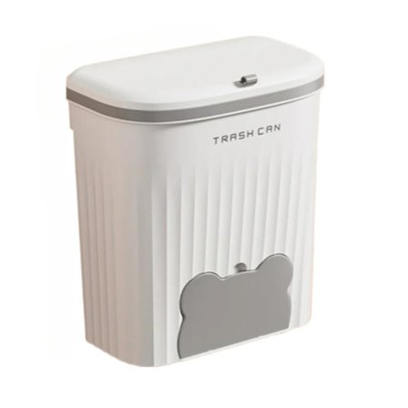 12L Køkkenaffaldsspand til Skab – Vægmonteret Skraldespand med Låg, Under Vask, Kompost & Badeværelse