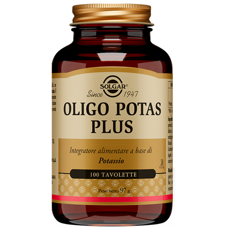 Solgar Oligo Potas Plus 100 Tavolette