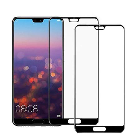 Huawei P20 Skärmskydd 2.5D med Ram 9H HD-Clear ProGuard Svart