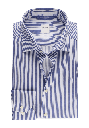 Stenströms Randig Twillskjorta Skjortor Herr Blå 38