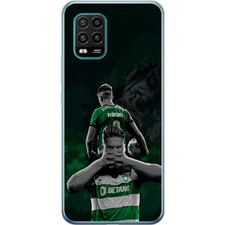 Yhteensopiva Puhelinkuori Xiaomi Mi 10 Lite 5G Neonmotiivi, jossa teksti "Gaming is in my DNA" sinisenä ja punaisena tiiliseinällä, jossa loistava DNA