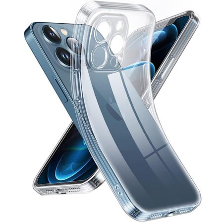 iPhone 12 Pro Transparent TPU Skal – Extra Kameraskydd